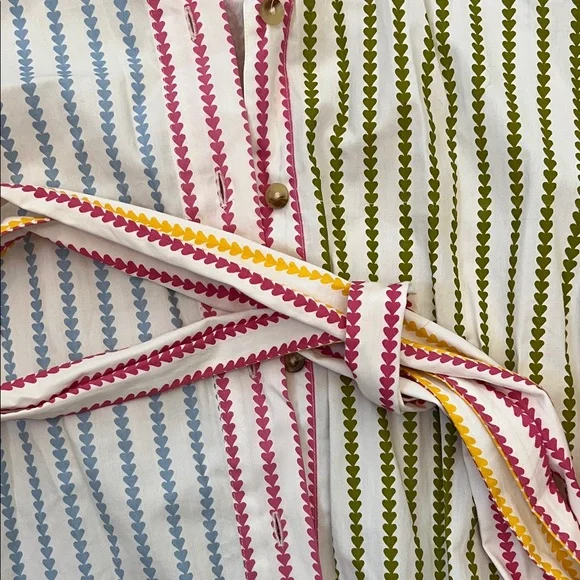 Parterre Vera Striped Multicolor Belted Shirt Dress - Picture 5 of 7